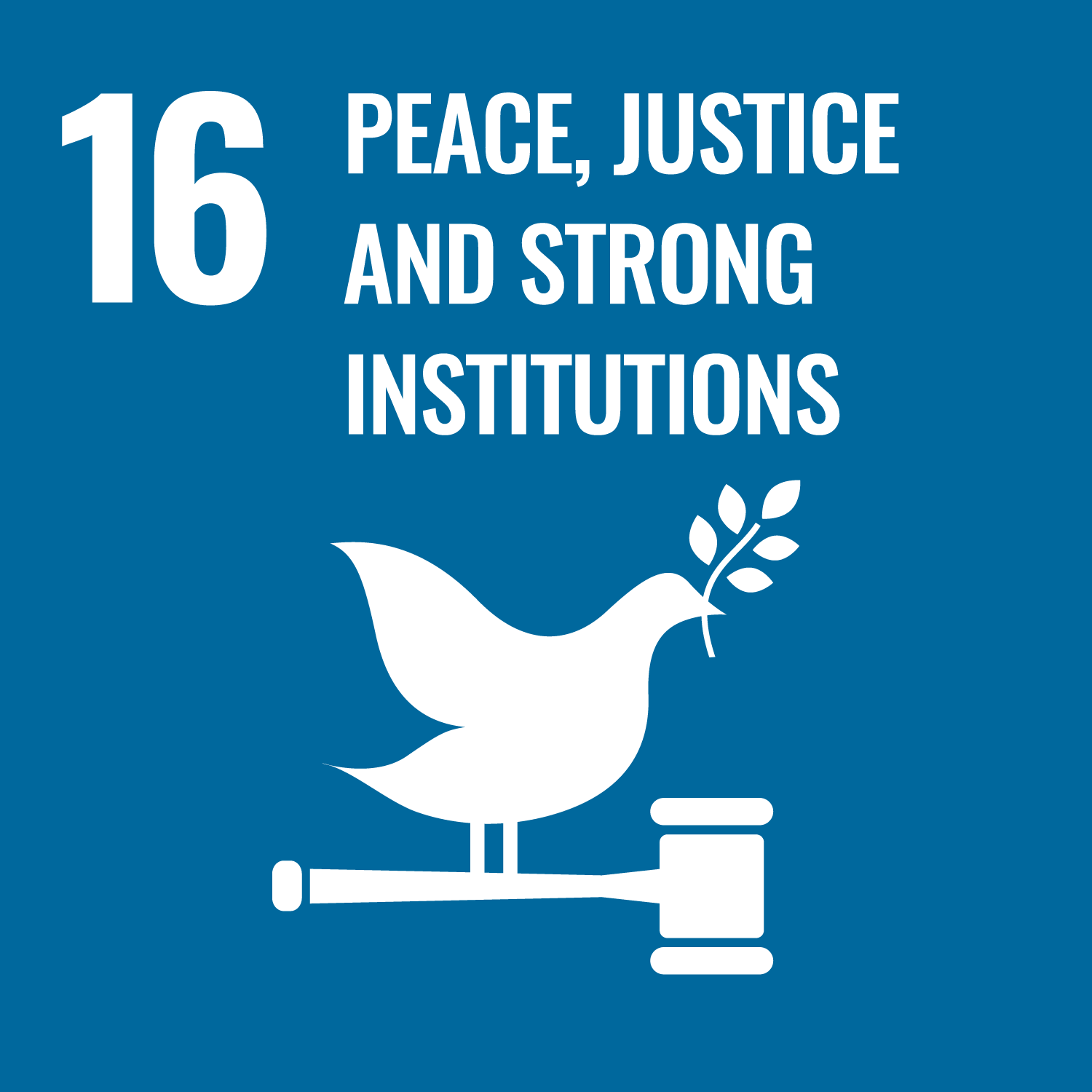 Number 16 Peace, Justice and Strong Institutions