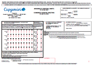 Formulaire de vote